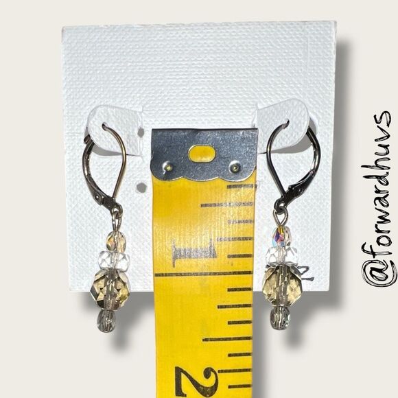 Bundle Sale 3 for $15 | Artisan Earrings – Faceted Beads – Leverback Hooks - Picture 5 of 7